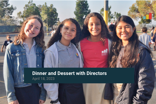 Missed Dinner & Dessert with the Directors?