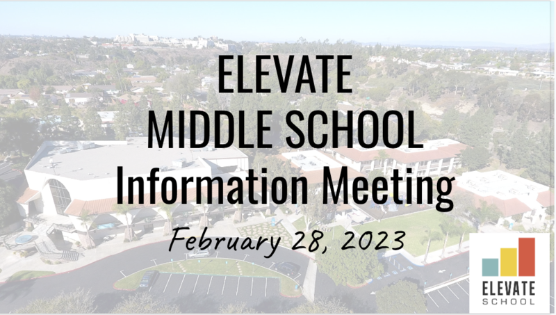 Middle School Info Meeting