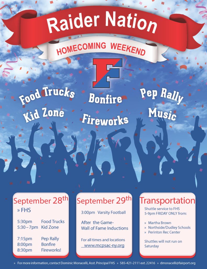 Homecoming 2018 Flyer