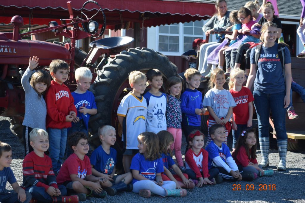 Katie Stillman's kindergarten class at Chase Farms