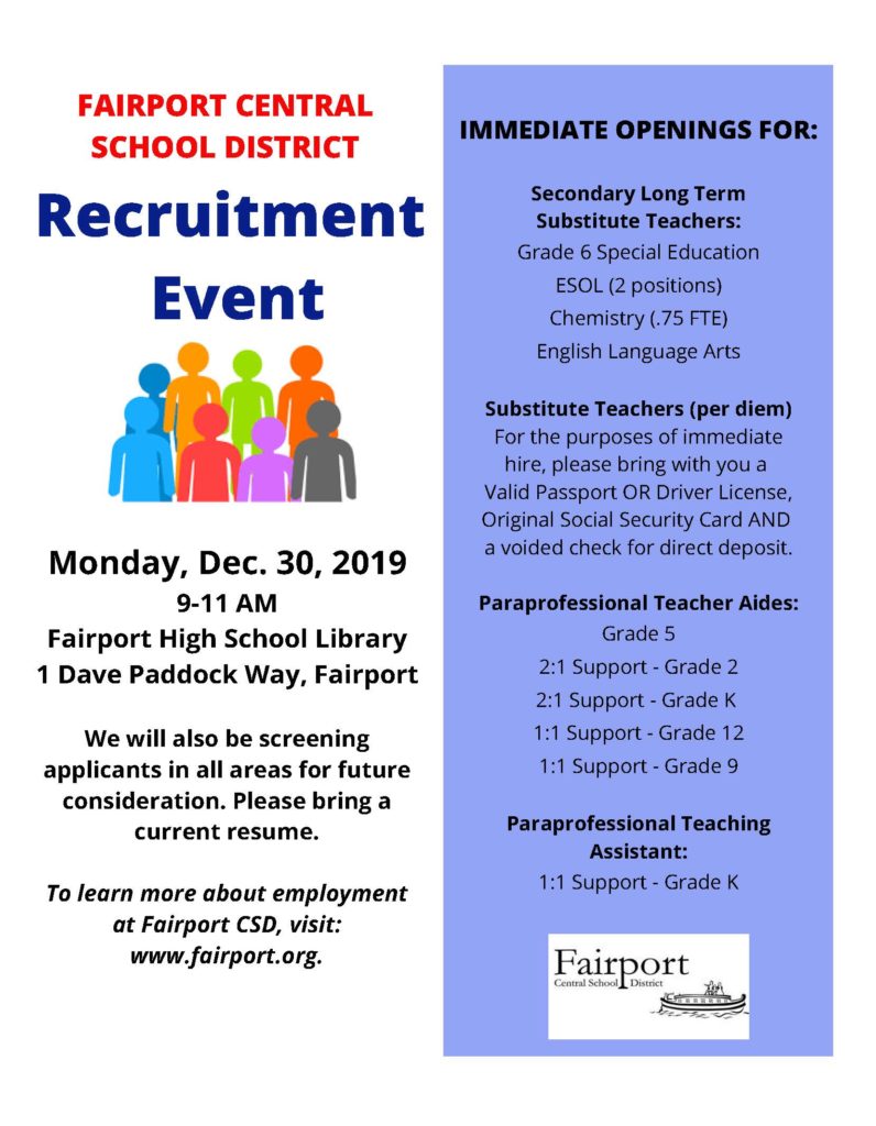 FCSD Recruitment Event Dec 30