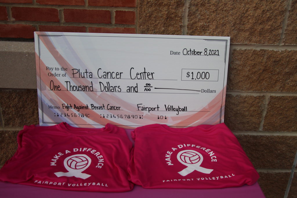 Charity check and pink tshirts