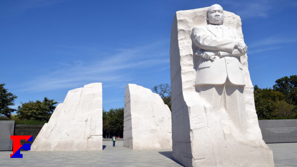 Photograph of the Martin Luther King memorial in Washington, DC