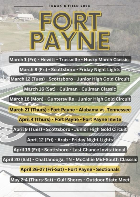 Indoor Track Schedule