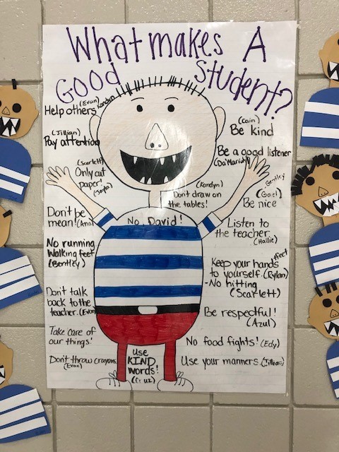  Anchor chart about good behavior