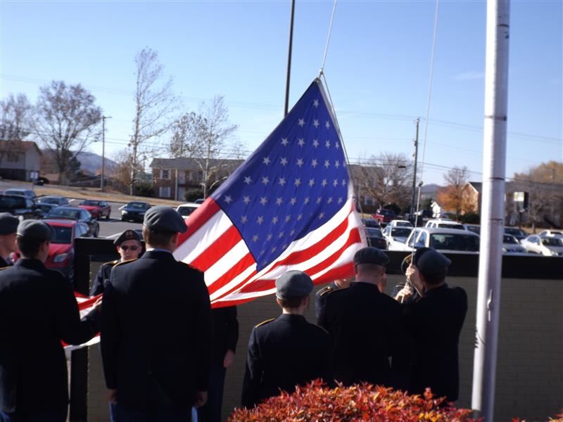 School Service: Posting of the Colors