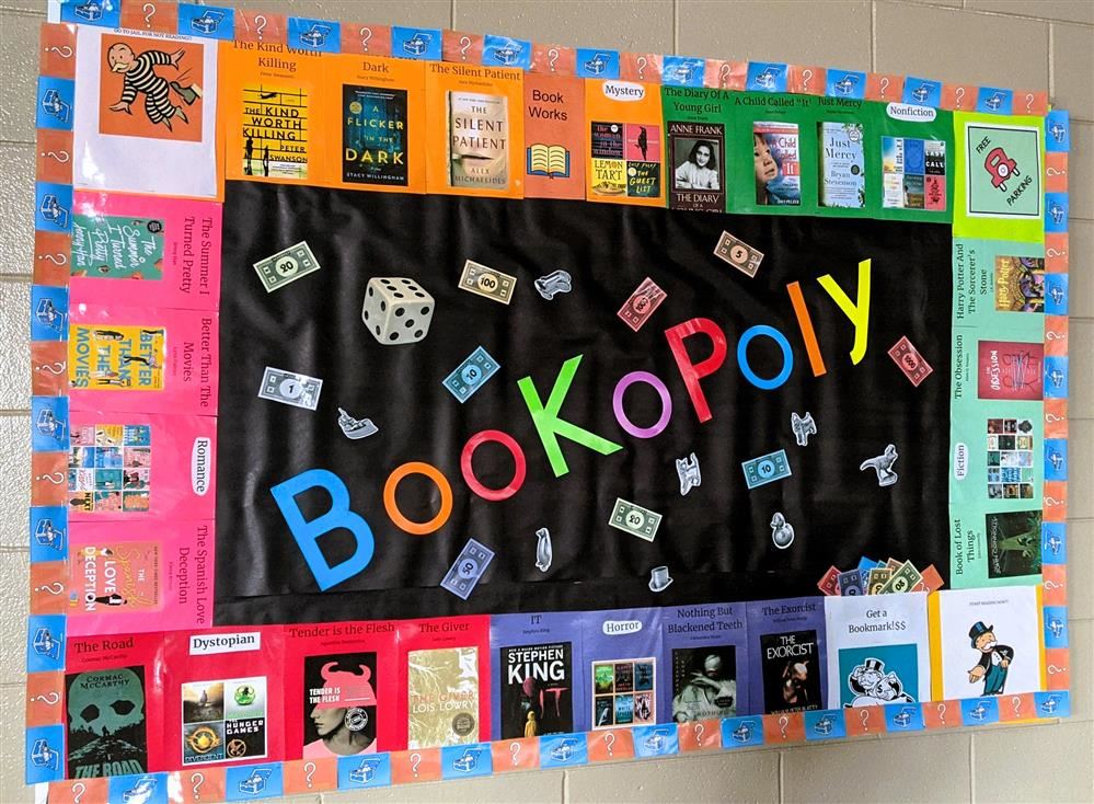 Bookopoly, Cool New Display in the FPHS Library 