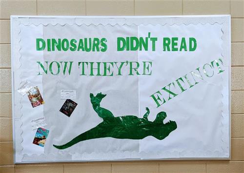 Dinosaur bulletin board