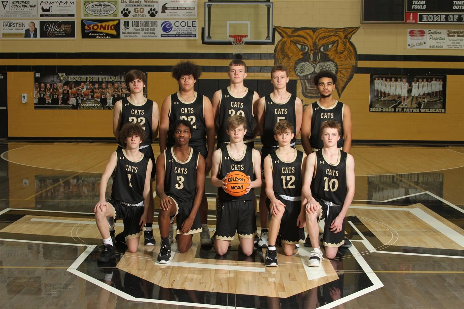 JV boys basketball team picture