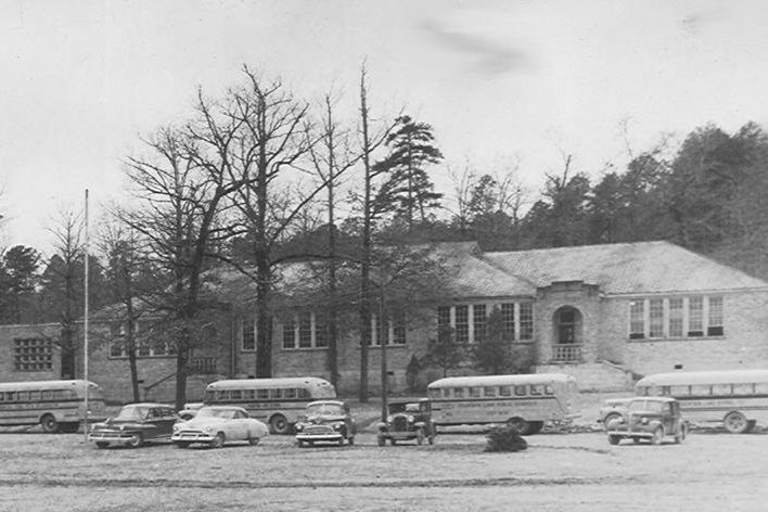 old black and white photo from Fountain Lake Alumni Facebook page