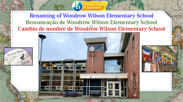 Renaming of Woodrow Wilson Elementary School 