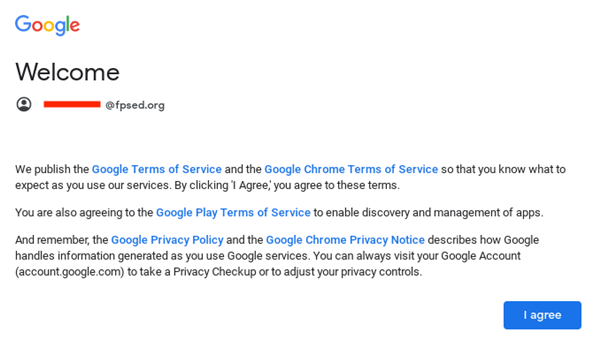 Google Agreement Screen 