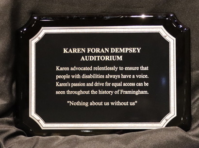  Karen Foran Dempsey Plaque