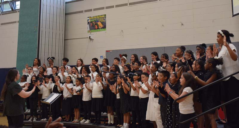 Smiling faces filled the auditoriums of Bayview Avenue and Leo F. Giblyn elementary schools as both schools held their annual Spring Festival of the Arts. 