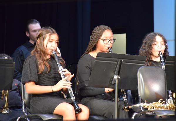 Freeport students during concert.