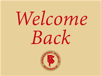 Welcome Back Letter