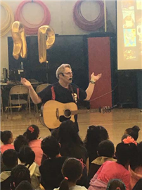 AUTHOR VISITS GIBLYN.3