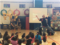 AUTHOR VISITS GIBLYN.6