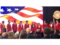 Chorale Performs National Anthem 1