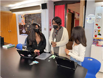 Students Teacher Discussing