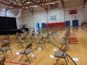 FRMS Gym getting ready for promotion