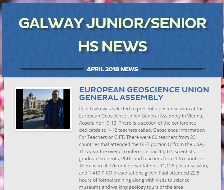 GHS April News