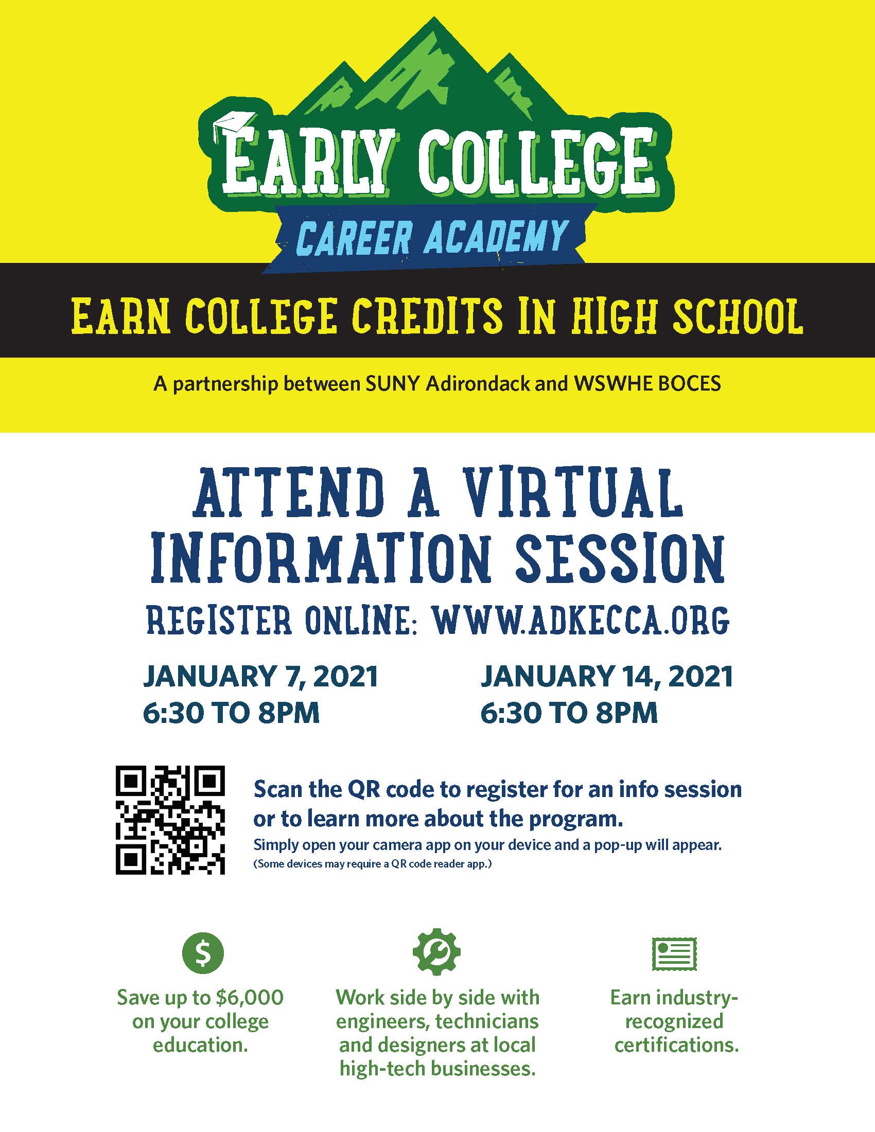 Early College Career Academy Information Sessions