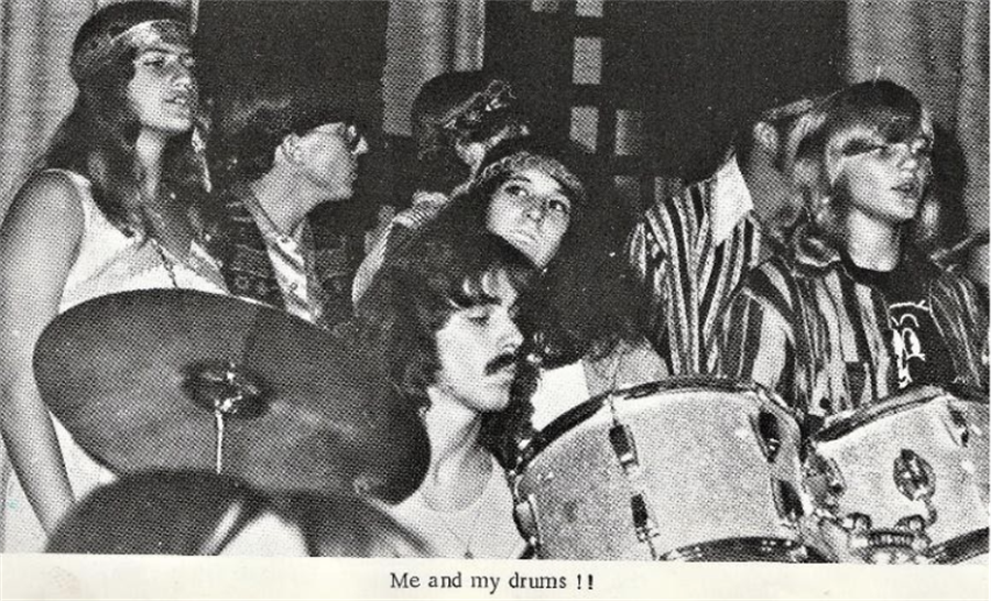 Gregg Caringi and his drums