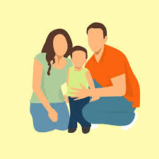 clip art of family portrait