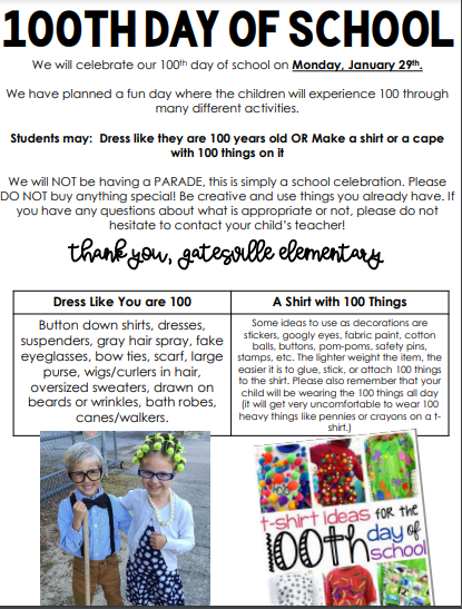 100th Day of School