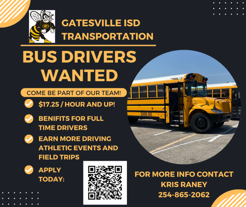 Bus Drivers Wanted-Click here for more information Featured Photo