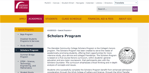 GCC Scholars' Program 