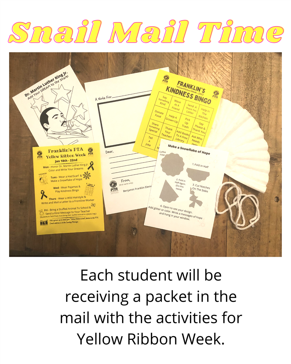 Yellow Ribbon Week Supplies by Mail 