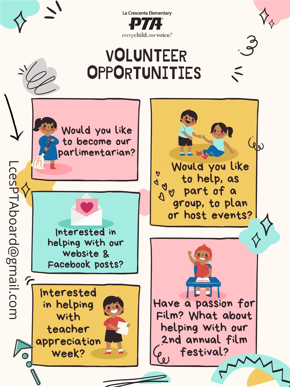 PTA Volunteer Opportunities