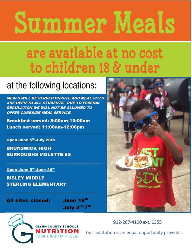 Summer Meal Sites Flyer