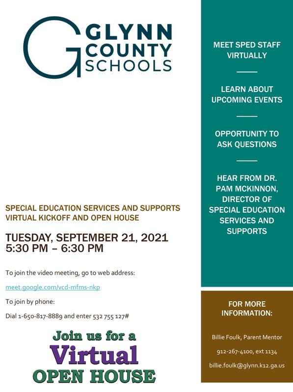Special Education Services Kickoff Flyer