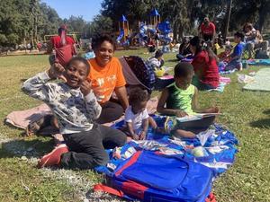 Goodyear Elementary School hosted its fourth annual Lunch and Literacy on the Lawn event.