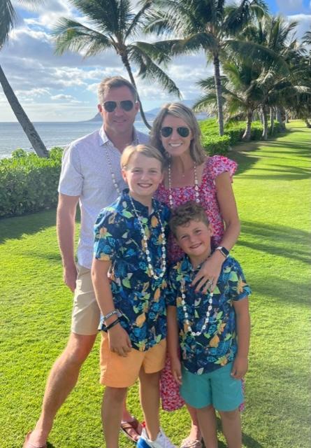 Mrs. High with her family.