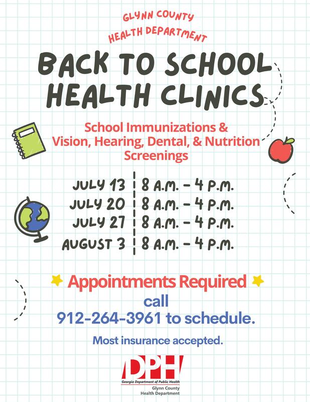 Back-to-School Health Clinic Flyer
