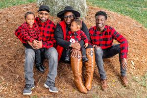 Mrs. Cash and her family.