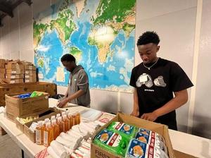 Culinary arts students at the Golden Isles College and Career Academy volunteered recently at MAP International.