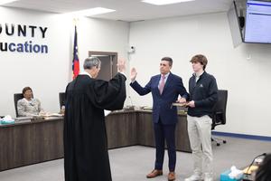 Mr. Jeff Dodgen with his son.