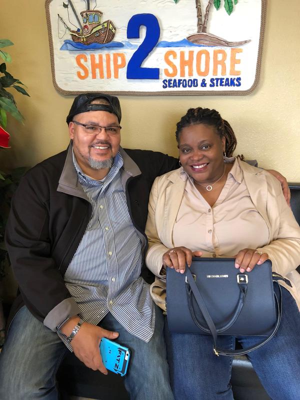 Glandly Murray and her husband, David.