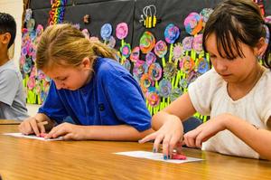 Students in Ashley Carter\'s class at Sterling Elementary School enjoyed a unique math and art lesson featuring homemade PlayDoh.