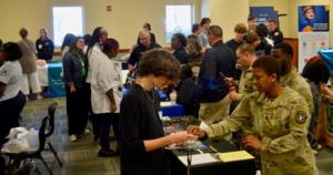 Business and government agencies from across the Isles flocked to the Golden Isles College & Career Academy for a career fair.