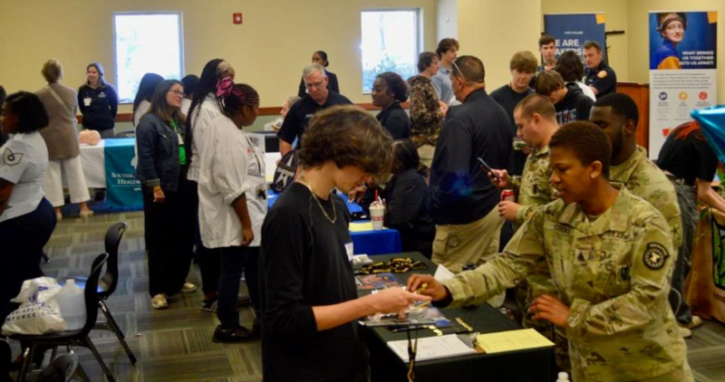 Business and government agencies from across the Isles flocked to the Golden Isles College & Career Academy for a career fair.