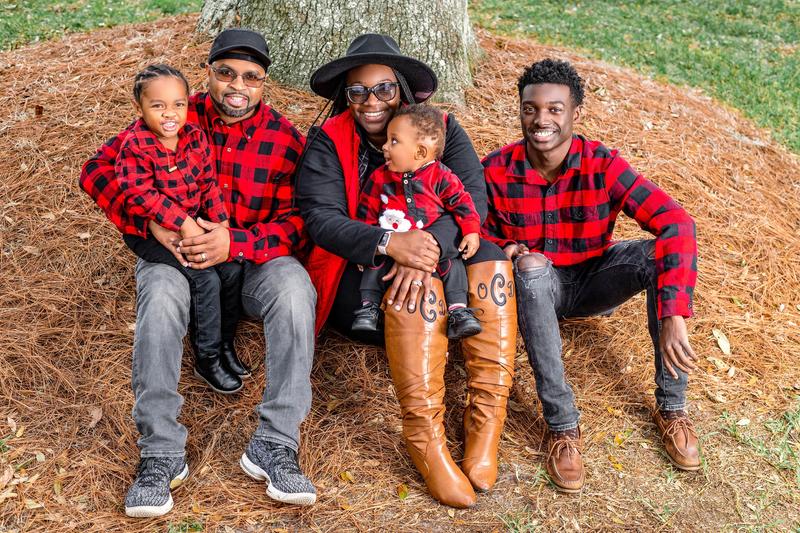 Mrs. Cash and her family.