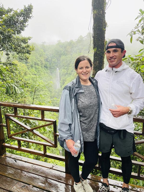 Ms. Kennedy and her fiancé.