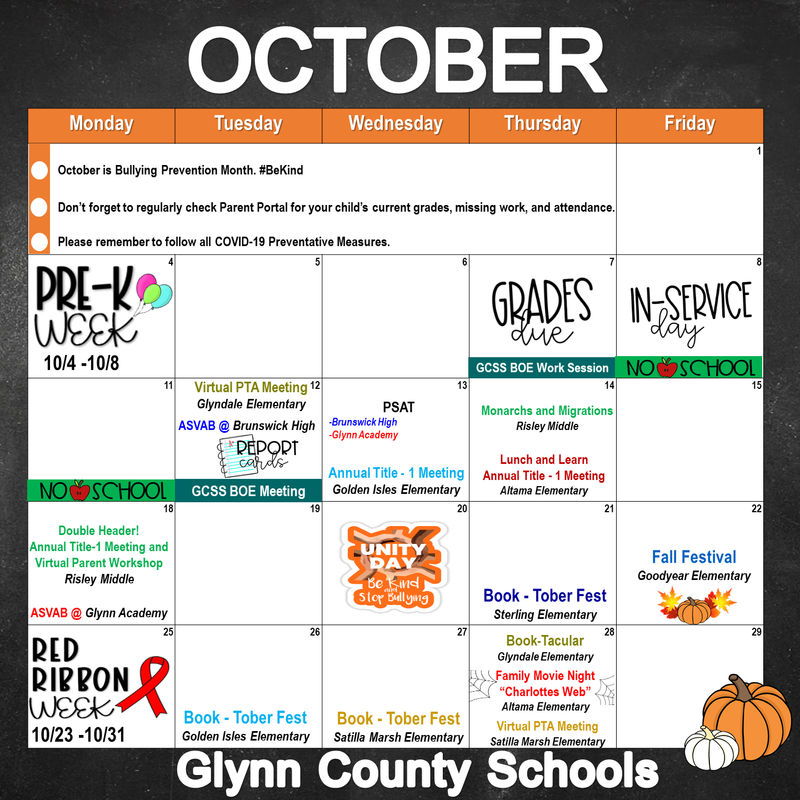 October Calendar