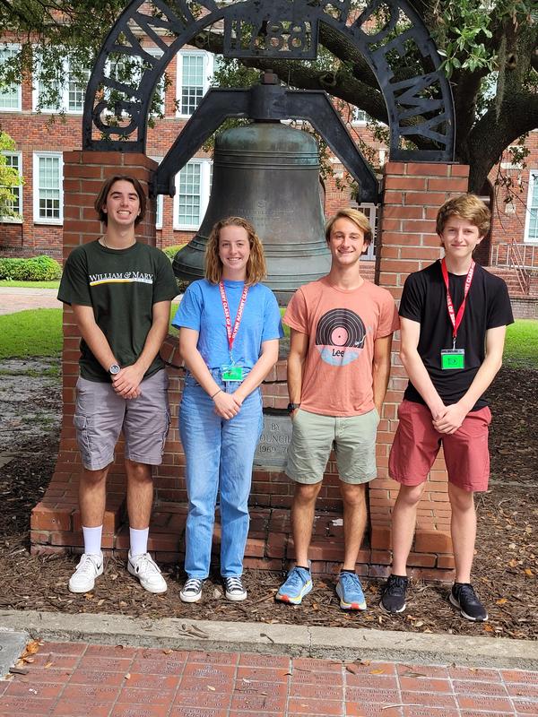 Ryan Walsh, from left, Lily Kate Akins, Griffin Lee, and Ivan Barr.